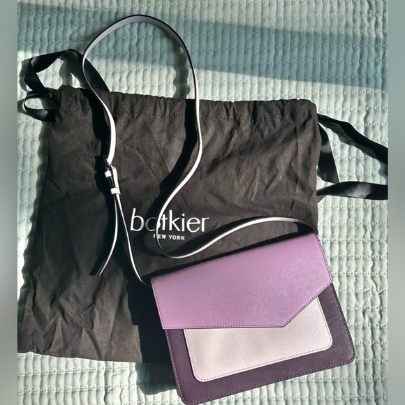 NWOT Botkier Leather Crossbody Cobble Hill Lilac combo. - Picture 2 of 9